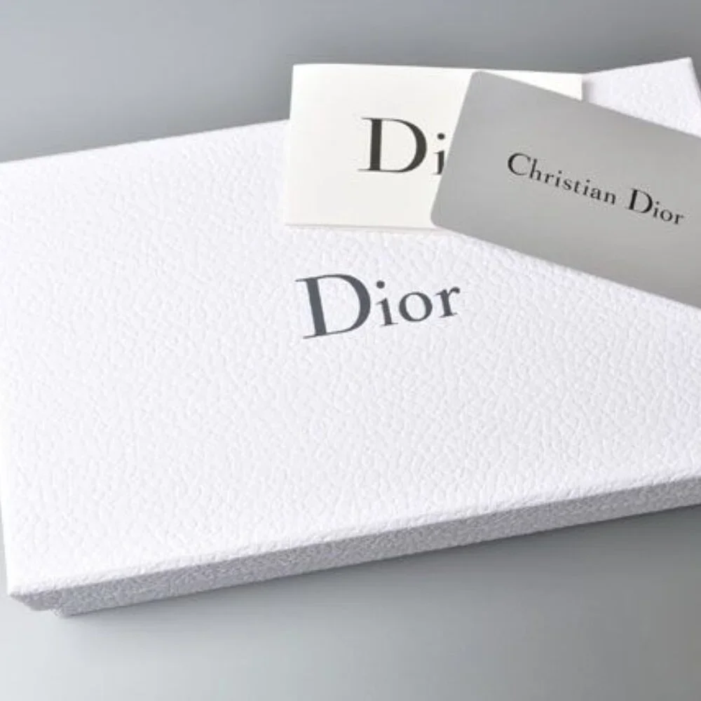 Christian Dior Chain Pouch Chain Mini Wallet Patent Leather